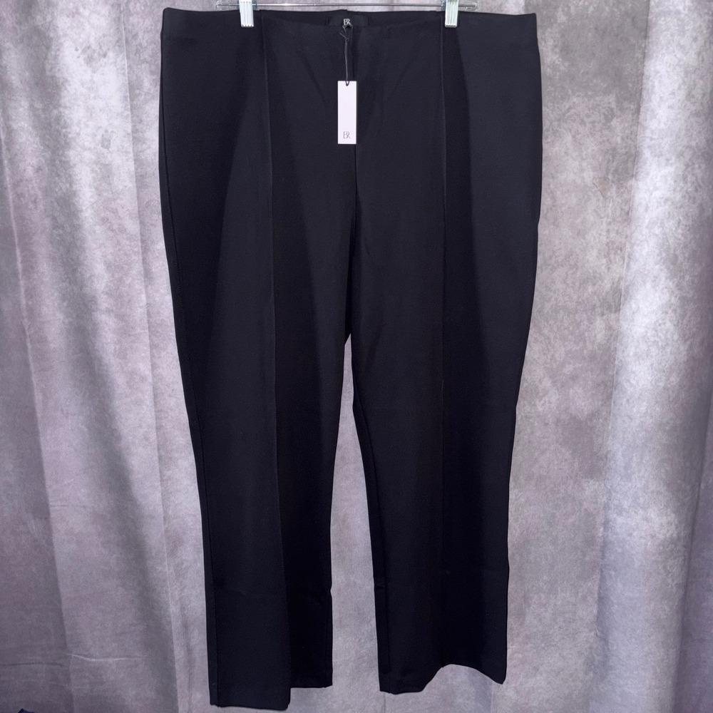 NWT Banana‎ Republic Womens XXL Black Minimalist Career Stretch Trouser $100